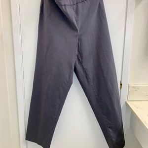Grey work trouser with side zip